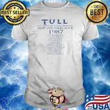 Tull not quite the world more the here and there tour 1987 Edinburgh Newcastle Manchester Birmingham the Haue Brussels shirt