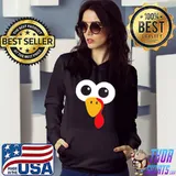 Turkey With Round Eyes And Long Beak Thanksgiving Shirt