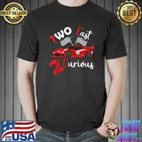 Two Fast 2 Curious Years - Racing Two Fast Birthday T-Shirt Unisex