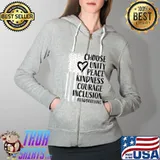Unity Day Shirt Orange Kids American Flag Anti Bullying T-Shirt Full Zip Hooded