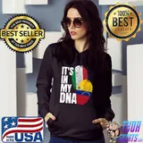 Venezuelan And Italian Mix DNA Flag Heritage T-s Hoodie