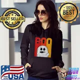 Vintage Boo Ghost Halloween Boo Boo Crew Fashion T Shirt