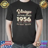 Vintage established 1956 65th Birthday Party Retro Men T-Shirt Unisex