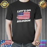 Vintage Let's Go Brandon Conservative Anti Liberal US Flag T-Shirt