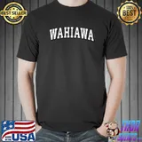 Wahiawa Hawaii Vintage Athletic Sports B&W T-shirt
