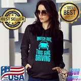 Watch out, This Girl Is Driving -- Premium T-Shirt
