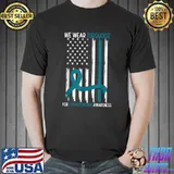 We Wear Turquoise For Dysautonomia Awareness Ribbon USA Flag T-Shirt