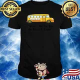 Wheels on the Bus go round and round Graphic T-shirt