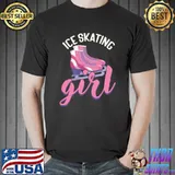 Winter Sports Lover Women Girls Figure Skater Ice Skating T-shirt