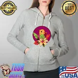 Womens Hummingbird Pajama T-s Full Zip Hooded