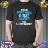 Work From Home Flag Remote Working Employee Premium T-Shirt