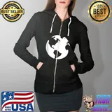 World Globe Icon T-s Full Zip Hooded