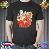 Yorkshire Terriers In Santa's Gift Bag Christmas Shirt Unisex
