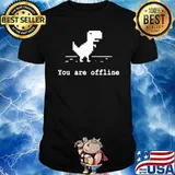 You are offline on the computer dragon symbol shirt