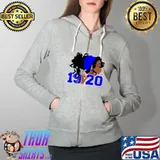 Zeta-1920 Cool Lips Bite Phi-Beta Pearls African T- Full Zip Hooded
