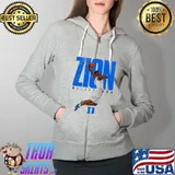 Zion Williamson Basketball Shirt Full Zip Hooded