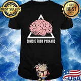 Zombie Food Pyramid Brain Shirt
