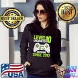 10th Birthday funny Video Game Level10 Unlocked Awesome 2012 T Shirt