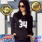 34th Birthday Women Men Vintage Number 34 With Crown T-Shirt