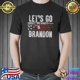 American Flag Veteran Patriots Let’s Go Brandon T Shirt Unisex