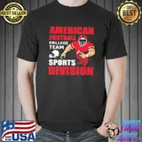 American football college team sports division Shirt