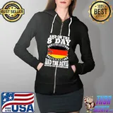 And On The 8th Day God Created Germans And The Devil Stood To Attention Germany Flag Shirt Full Zip Hooded
