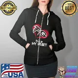 Awesome atlanta Falcons And Georgia Bulldogs Football Heart Valentines Day Shirt Full Zip Hooded