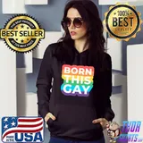 Awesome born This Gay Pride Month Rainbow Flag LGBT T-shirt