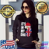 Awesome british And Egyptian Mix DNA Flag Heritage T-Shirt