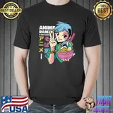 Awesome Cute Japanese Anime Kawaii Food Ramen and Sketching Outfit T Shirt