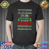 Awesome Cute Pregnancy Announcement Ugly Sweater Christmas Sarcastic T-Shirt