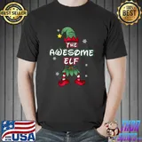 Awesome Elf christmas pajamas pjs matching family group T Shirt Unisex