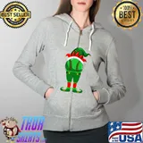 Awesome funny Baseball Elf Christmas Family Matching Xmas T-Shirt Full Zip Hooded