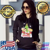 Awesome Funny Snoopy The Peanuts Oklahoma Sooners Christmas Shirt