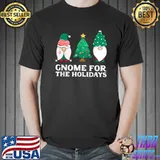 Awesome Gnome For the Holidays Christmas Funny Gnomes Xmas Santa Hat T Shirt