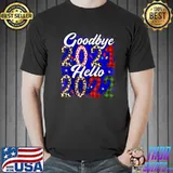 Awesome Happy New Year 2022 Tee Hello Eve Goodbye 2021 Pajama Family T Shirt