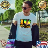 Awesome i Love My Locs Dreadlocks Black Women Natural Melanin T-s Unisex