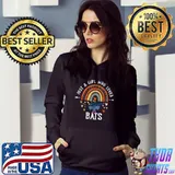 Awesome just A Girl Who Loves Bats Rainbow Gifts For Bat Lover T-Shirt