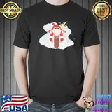 Awesome Merry Christmas Cool Santa Riding A Motorcycle T-Shirt