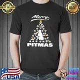 Awesome merry Pitmas, Pitbull Dog Paws Christmas Tree Pet Lover T-s Unisex