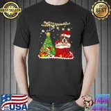 Awesome Santa Boxer Merry Christmas Tree shirt