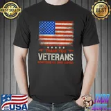 Awesome thank You Veterans Honoring All Who Served American Flag T-Shirt Unisex