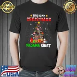 Awesome this Is My Christmas Pajama Australian Cattle Dog Xmas Tree T-s Unisex