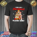 Awesome this Is My Christmas Pajama Corgi Dog Xmas Tree T-s Unisex