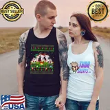 Awesome white Tiger Xmas Lighting Santa Ugly White Tiger Christmas T-Shirt Tank Top