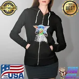 Baby Yoda Hug Mountain Dew Star Wars Mandalorian Shirt Full Zip Hooded