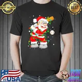 Baseball Santa Claus Christmas Shirt Unisex