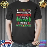 Best Alone At Home Movies Merry Christmas You Filty Animal Ugly T-Shirt