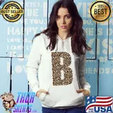 Best capital Letter B Initial Name Leopard Cheetah Monogram T-Shirt