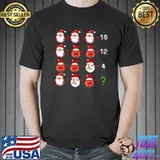Best Christmas Order of Operations Quiz Math Teacher Shirt